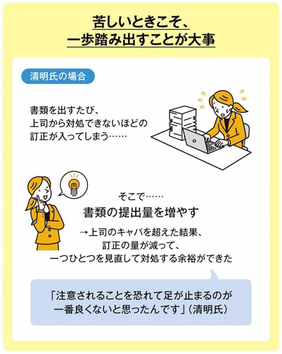 苦しいときこそ、一歩踏み出すことが大事