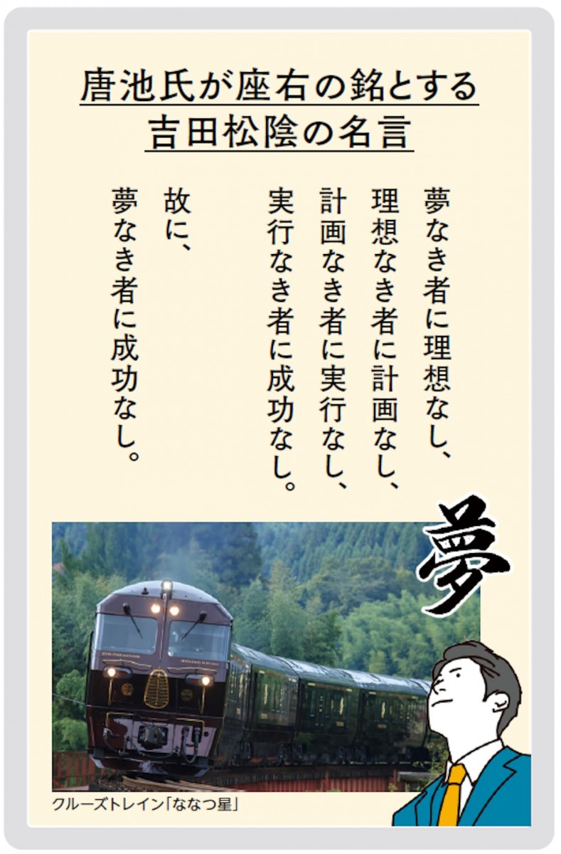 唐池氏の座右の銘