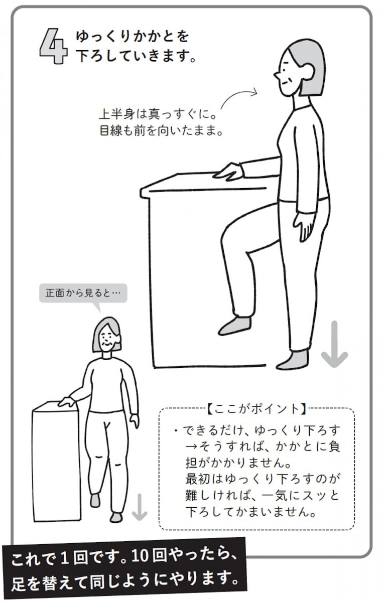 ゆるいのに、動ける体が復活する「片足」ベースの1分体操③